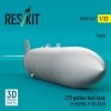 RESKIT RSU32-0241 275 gallon fuel tank (F-5E/F/N, F-20, AT-3) (1 pcs) (3D Printed) (1/32)